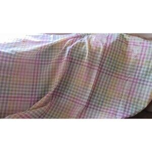 Multi-Colored Pastel Spring Jubilee Checked Table Cloth 82" x 58"